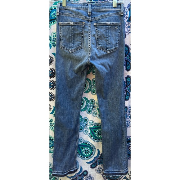 Rag & Bone Hana Croyden Jeans 24 - Picture 3 of 11
